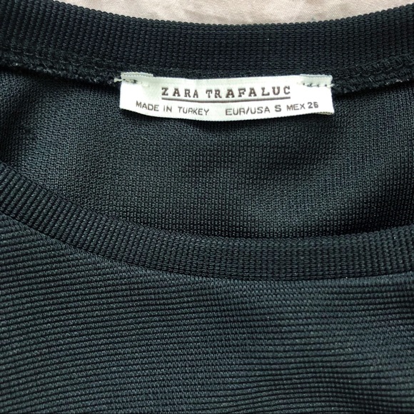 Black Cold Shoulder ZARA Shift Dress - Picture 7 of 8